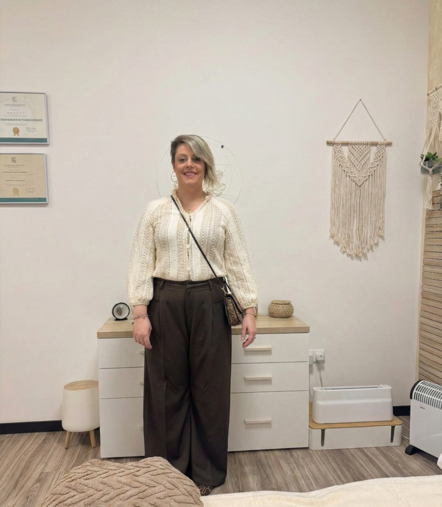 María Herrera Durá, fundadora y terapeuta del centro de masajes en Castalla.